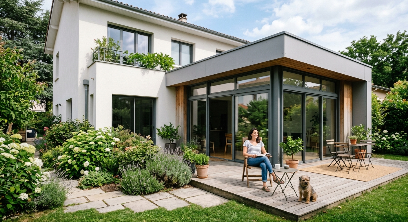 extension toit plat